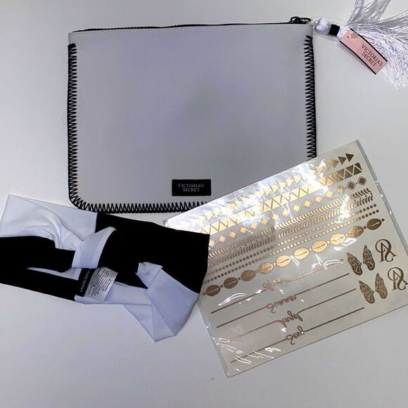🔥Victoria's Secret bag, head band & 17 tattoo New